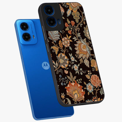Vintage Floral Dream Glass Case displayed in angled mockup highlighting elegant vintage flower design with soft aesthetic style.