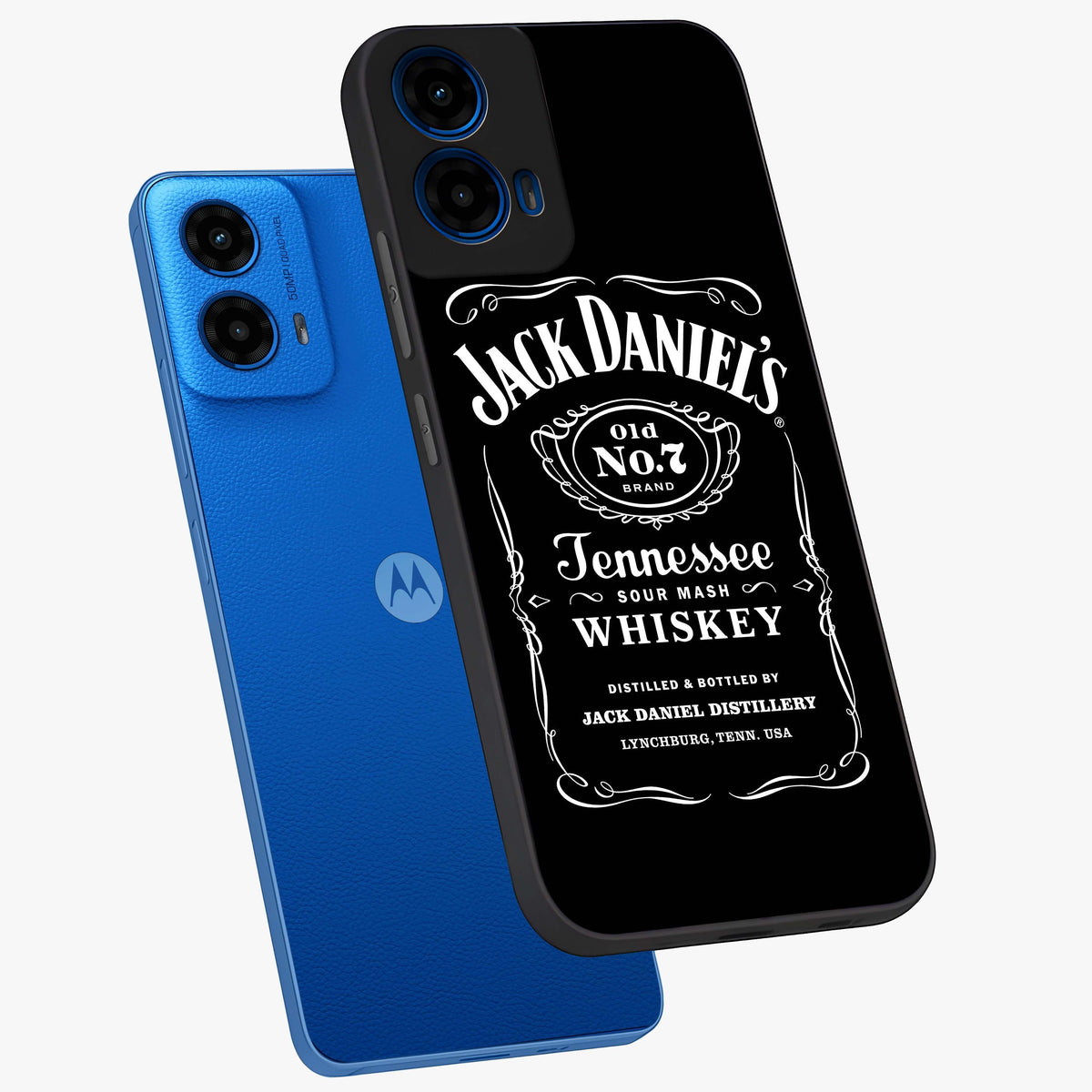 Vintage Whiskey Heritage Glass Case displayed in angled mockup highlighting retro beverage themed design with heritage aesthetic.