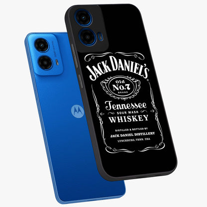 Vintage Whiskey Heritage Glass Case displayed in angled mockup highlighting retro beverage themed design with heritage aesthetic.
