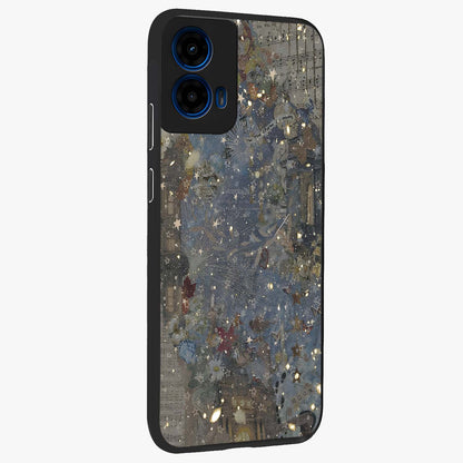 Aesthetic Astrolophia Glass Case upright view showcasing soft aesthetic theme with stylish modern look.