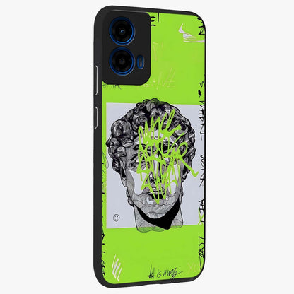 Neo Graffiti Rebellion Glass Case upright view showcasing colorful graffiti artwork with bold modern street style.