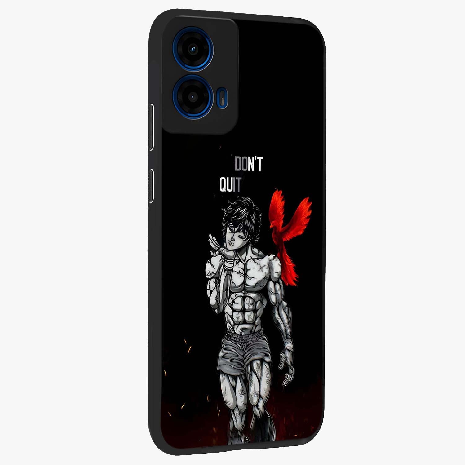 Rise Beyond Limits Glass Case upright view showcasing powerful inspirational artwork with uplifting theme.