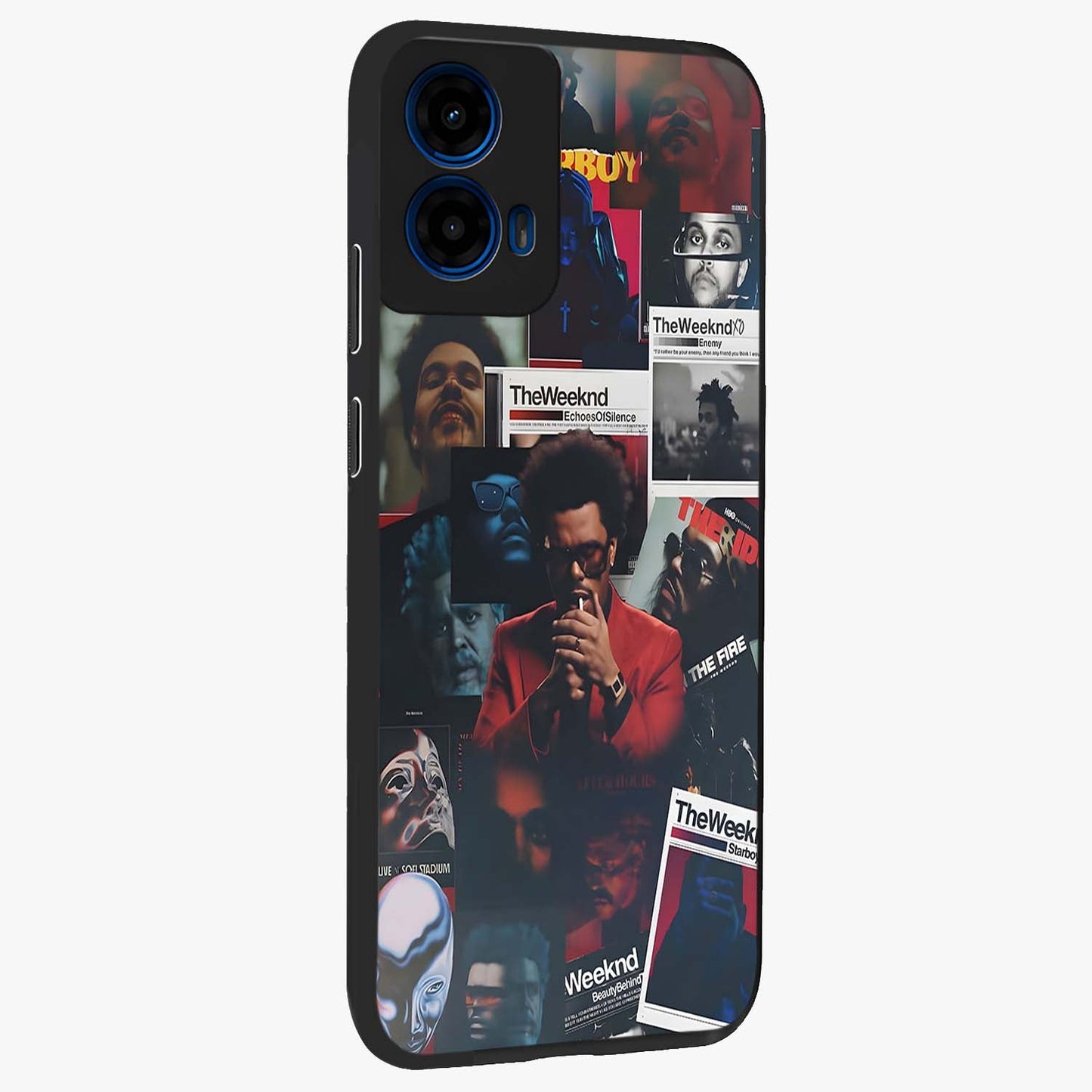 The Weeknd Glass Case upright view showcasing bold music themed artwork with contemporary artistic style.