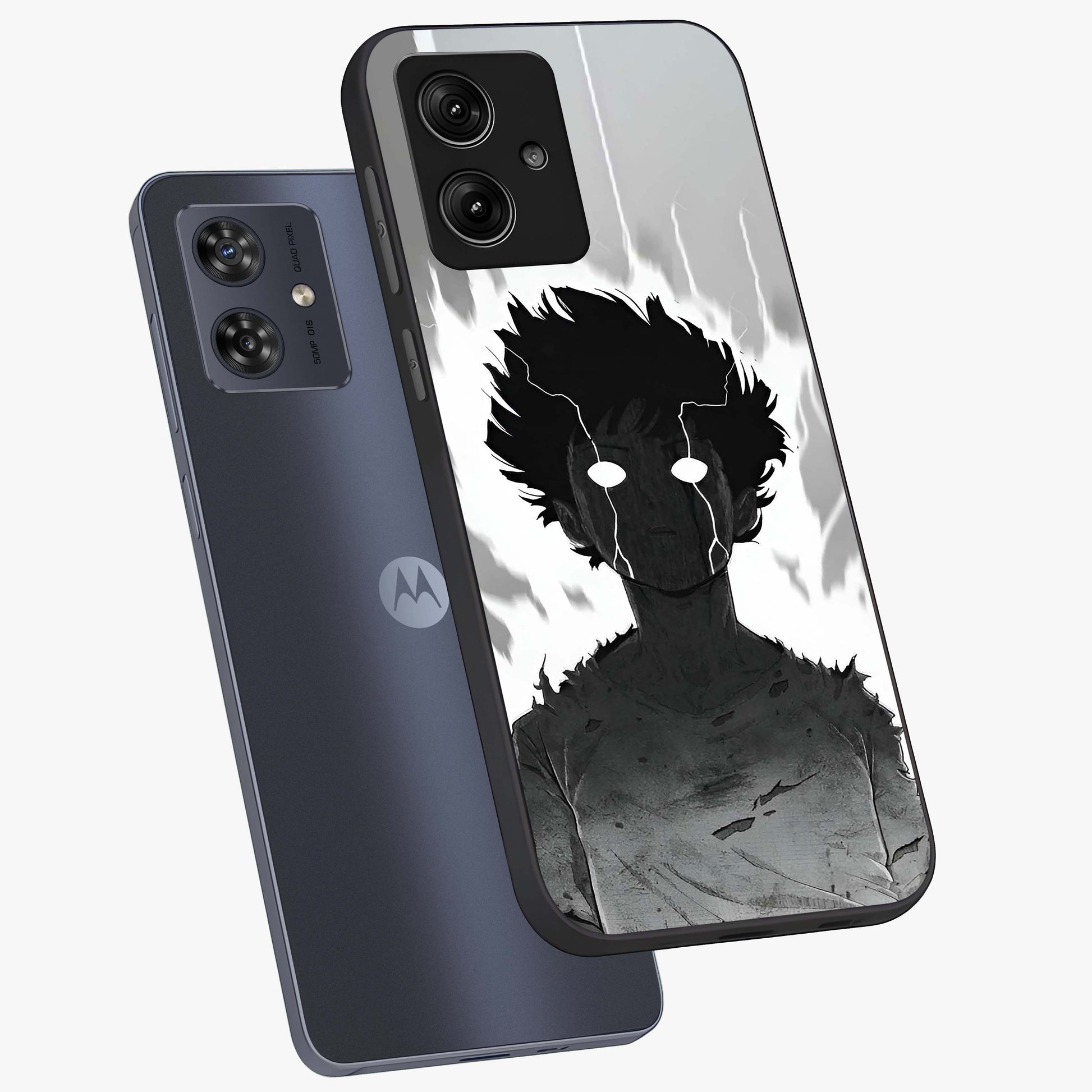 Awakened Inner Rage Glass Case displayed in angled mockup highlighting powerful graphic design and bold artistic theme.