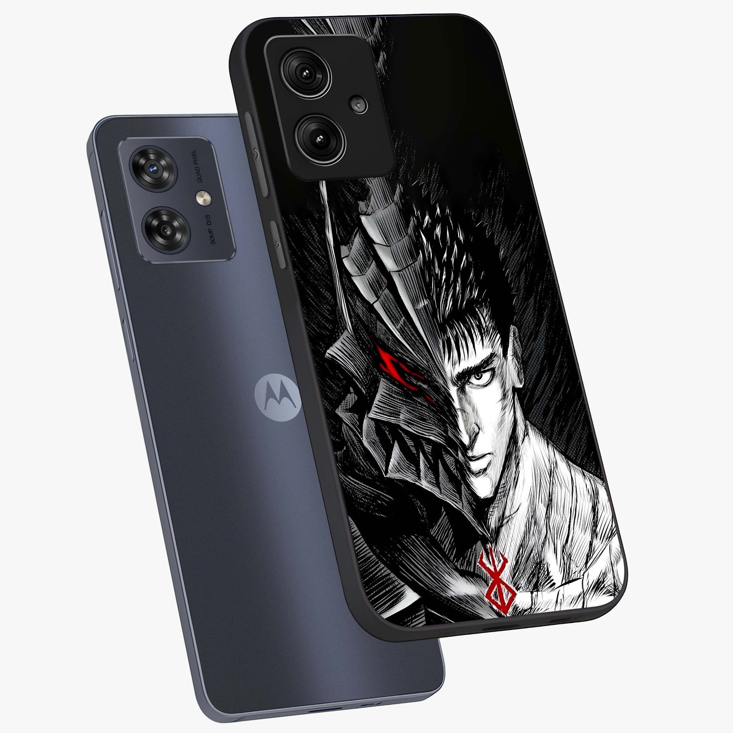 Berserker Blood Oath Glass Case displayed in angled mockup highlighting dark fantasy graphic design and powerful theme.