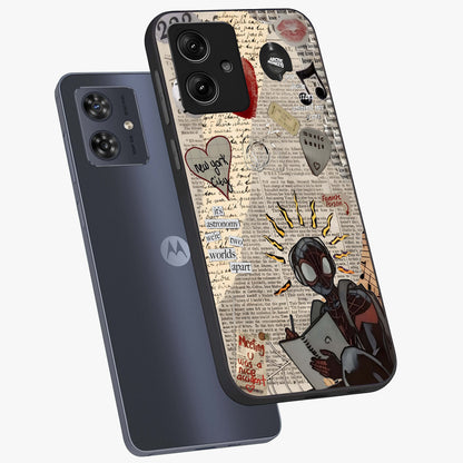 City Dream Sketch Glass Case displayed in angled mockup highlighting minimal city illustration with aesthetic sketch style.