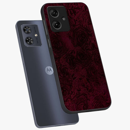 Crimson Fade Flow Glass Case displayed in angled mockup highlighting smooth gradient design with modern aesthetic style.