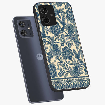 Heirloom Wild Bloom Glass Case displayed in angled mockup highlighting botanical bloom design with classic aesthetic style.