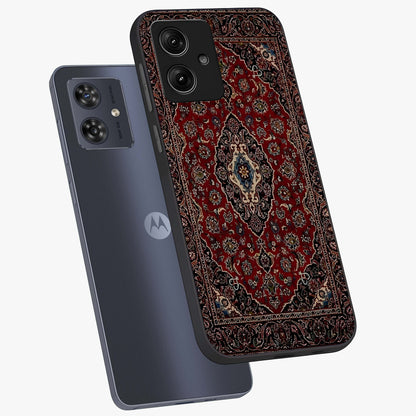Heritage Carpet Royale Glass Case displayed in angled mockup highlighting intricate royal carpet design with heritage aesthetic.
