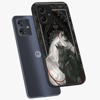 Majestic Ride Legacy Glass Case displayed in angled mockup highlighting sleek vehicle design with bold racing aesthetic.