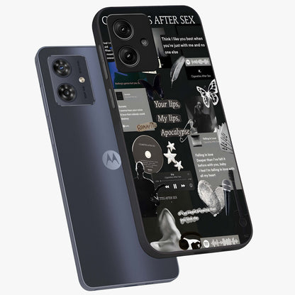 Midnight Love Echo Glass Case displayed in angled mockup highlighting elegant love inspired design with deep aesthetic style.