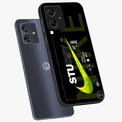 Neon Street Edition Glass Case displayed in angled mockup highlighting vibrant urban design with bold street aesthetic.