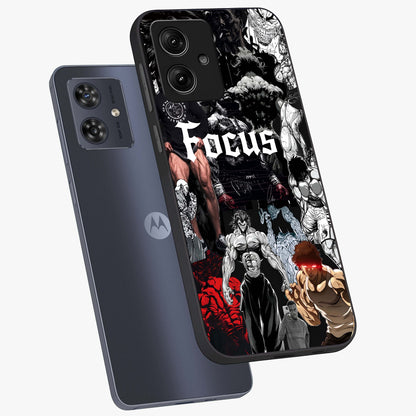 Relentless Power Focus Glass Case displayed in angled mockup highlighting bold statement design with modern aesthetic style.