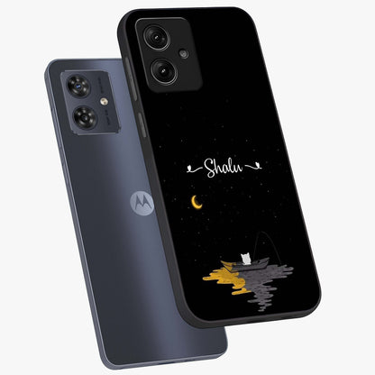 Silent Night Row Glass Case displayed in angled mockup highlighting peaceful evening design with dreamy night aesthetic.