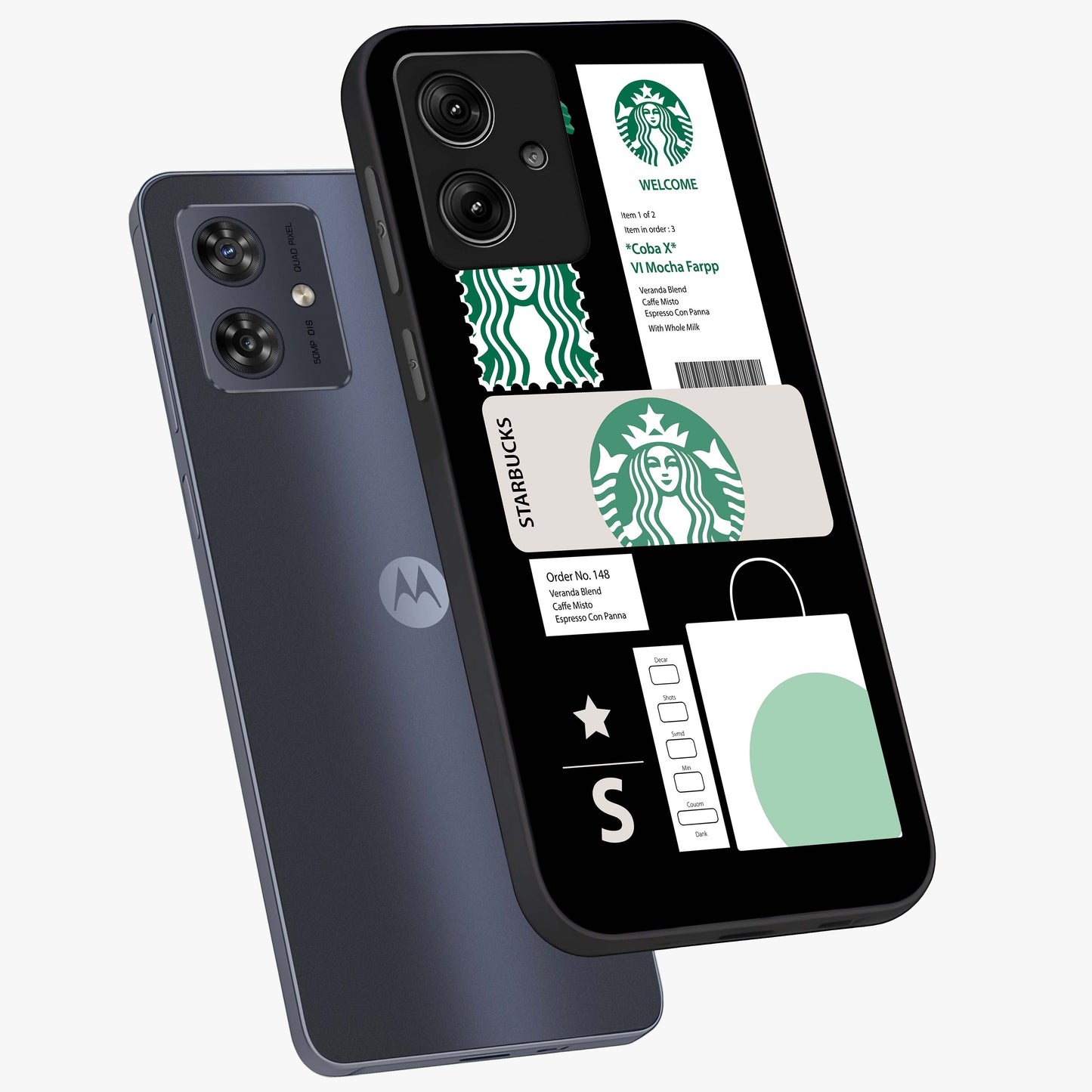 Starbucks Mocha Glass Case displayed in angled mockup highlighting stylish mocha themed design with cozy café aesthetic.