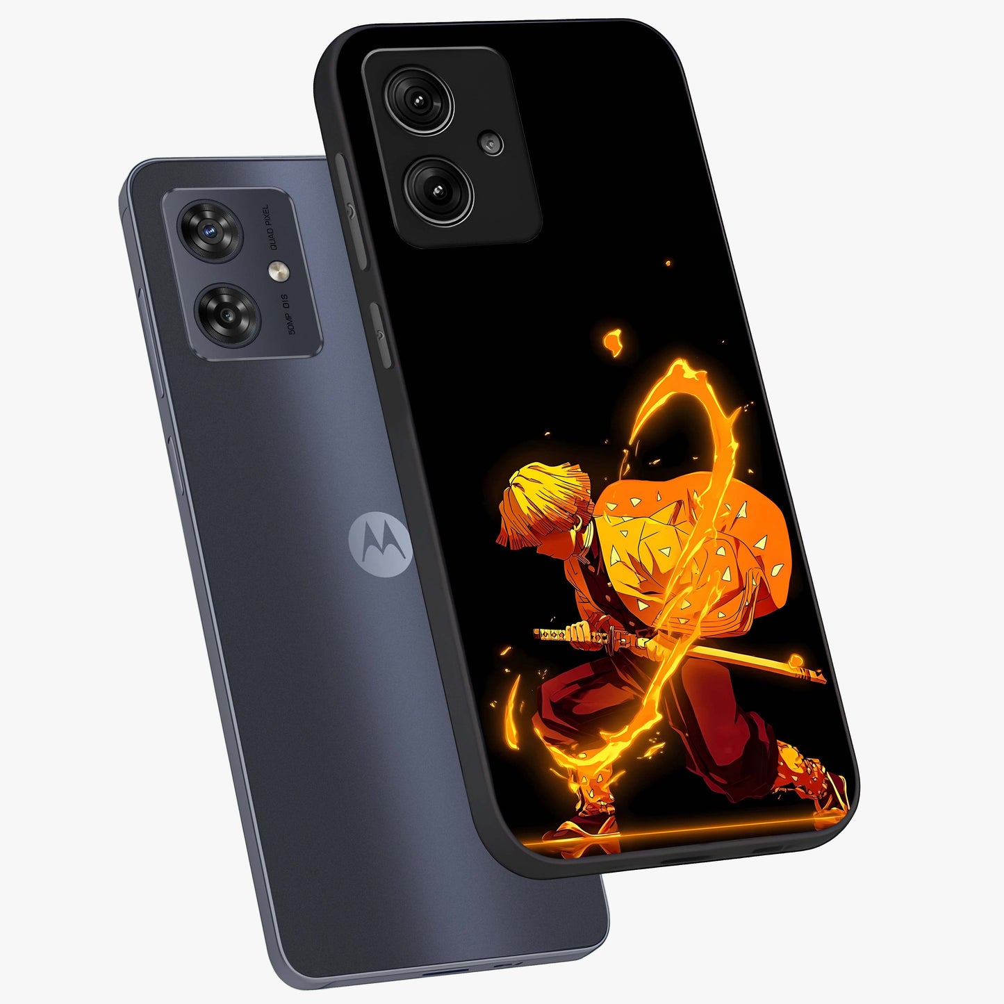 Thunder Flame Execution Glass Case displayed in angled mockup highlighting dramatic fire themed design with intense fantasy aesthetic.