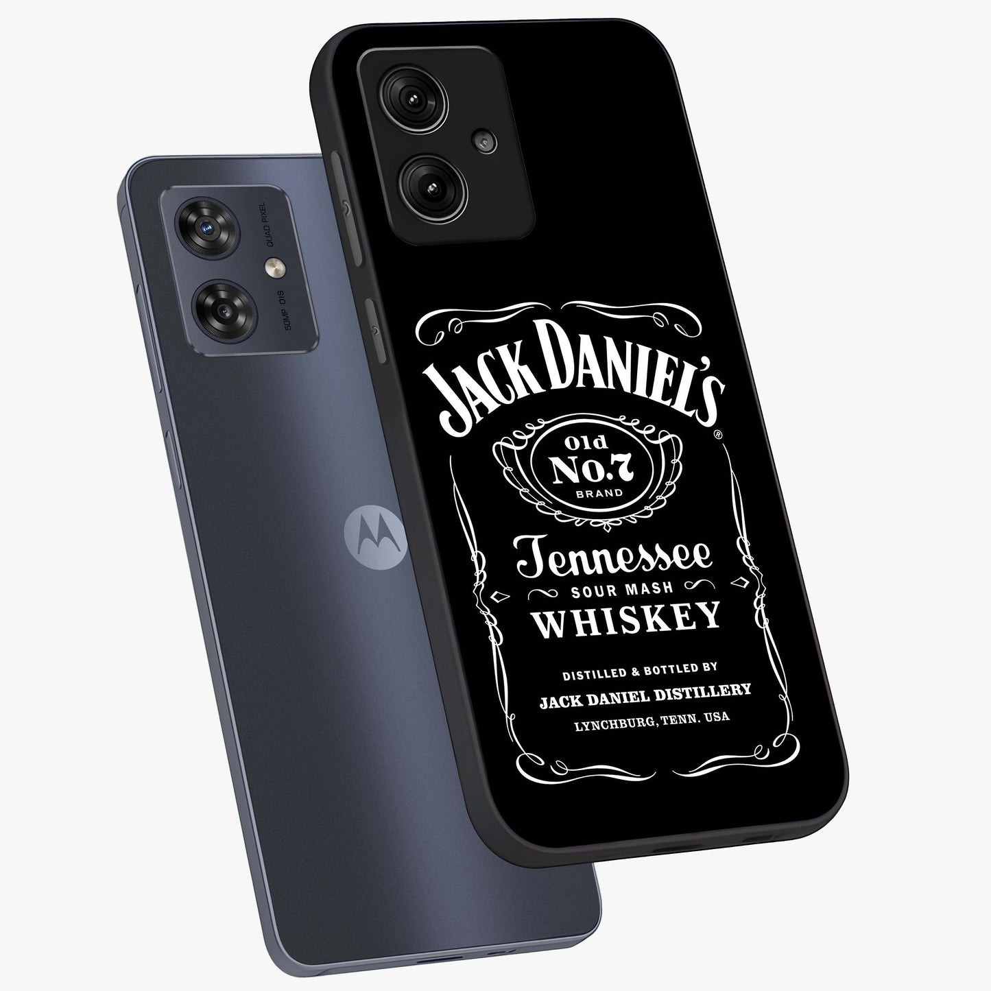 Vintage Whiskey Heritage Glass Case displayed in angled mockup highlighting retro beverage themed design with heritage aesthetic.