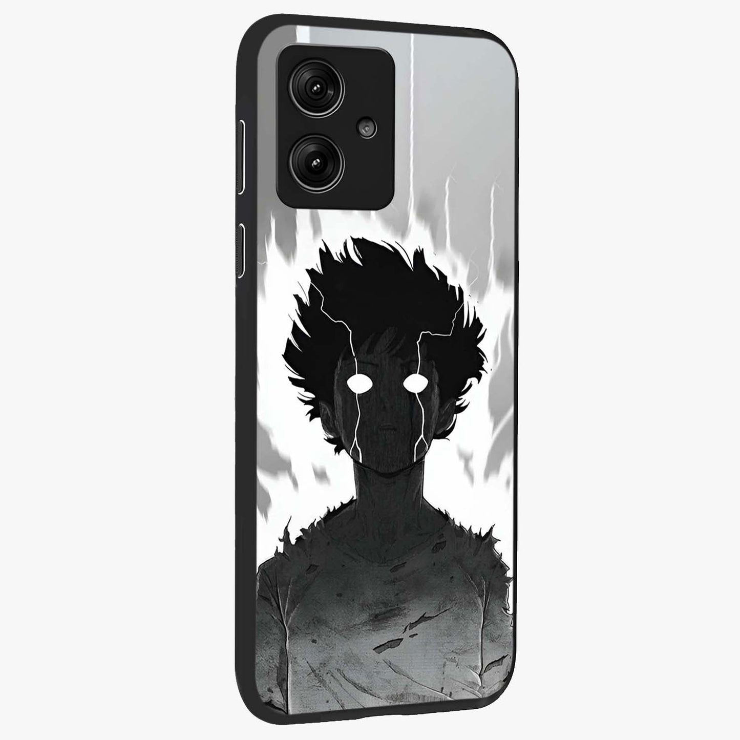 Awakened Inner Rage Glass Case upright view showcasing dramatic artwork with strong expressive aesthetic.