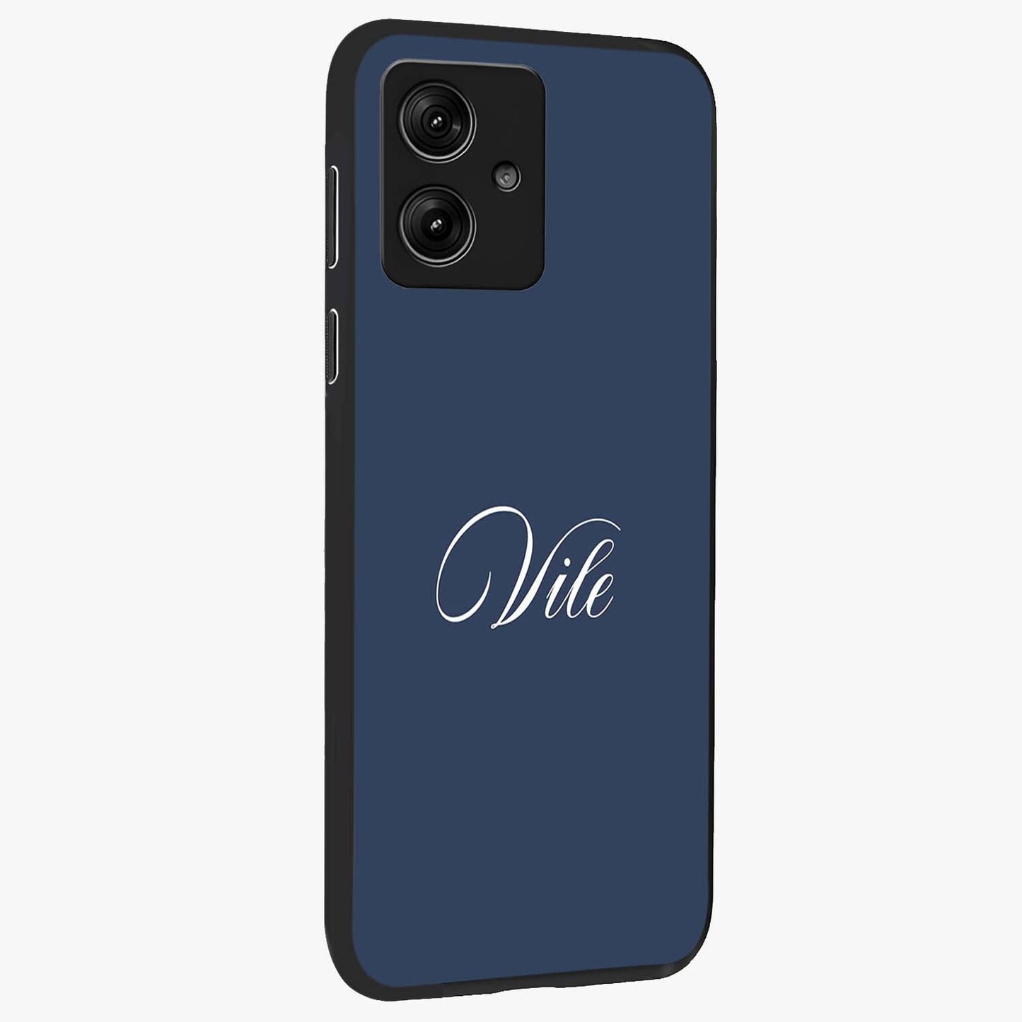 Blue Vintage Floral Pattern Glass Case displayed in angled mockup highlighting classic blue floral pattern and retro aesthetic design.