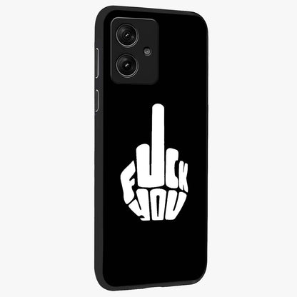 Rebel Mode On Glass Case upright view showcasing striking statement artwork with bold rebellious theme.