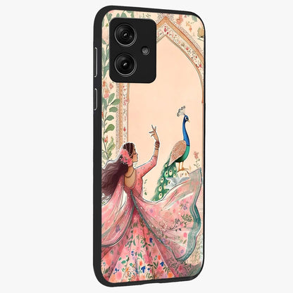 Royal Grace Muse Glass Case upright view showcasing stylish artistic artwork with sophisticated royal theme.
