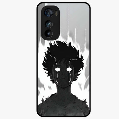 Awakened Inner Rage Glass Case showing flat back view with intense artistic artwork and glossy glass finish.