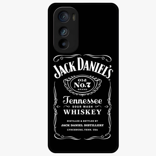 Vintage Whiskey Heritage Glass Case showing flat back view with classic whiskey inspired artwork and glossy glass finish.