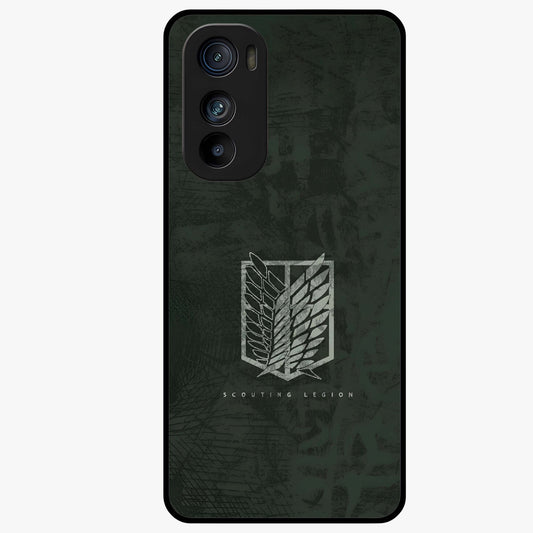 Wings Of Freedom Glass Case showing flat back view with symbolic wings artwork and glossy glass finish.