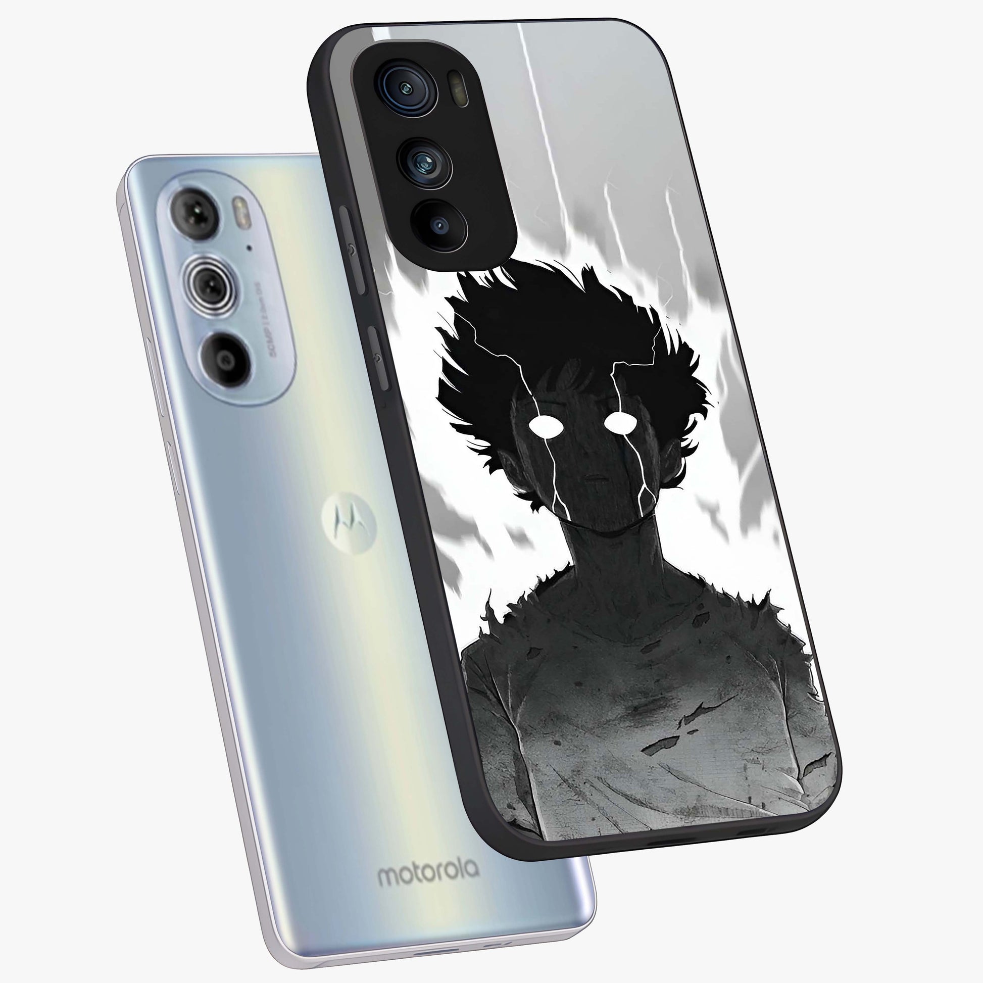 Awakened Inner Rage Glass Case displayed in angled mockup highlighting powerful graphic design and bold artistic theme.