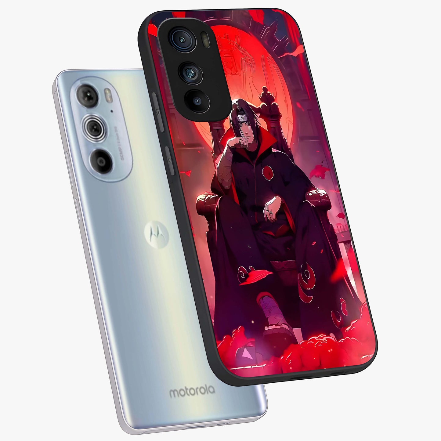 Blood Moon Sovereign Glass Case displayed in angled mockup highlighting dark celestial moon design and dramatic theme.