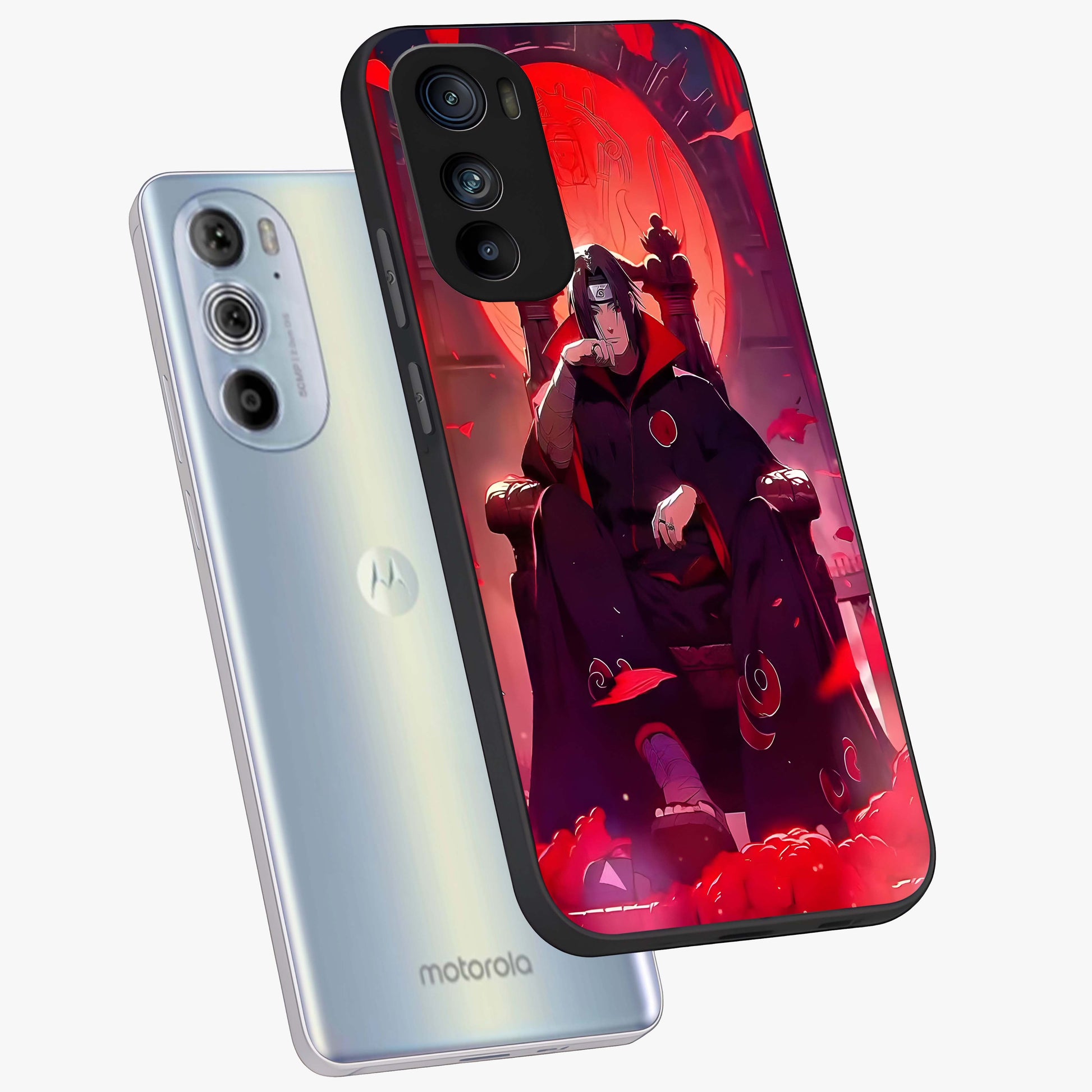Blood Moon Sovereign Glass Case displayed in angled mockup highlighting dark celestial moon design and dramatic theme.