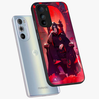 Blood Moon Sovereign Glass Case displayed in angled mockup highlighting dark celestial moon design and dramatic theme.