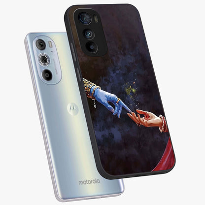 Divine Touch Eternal Glass Case displayed in angled mockup highlighting elegant divine inspired design with calm aesthetic style.