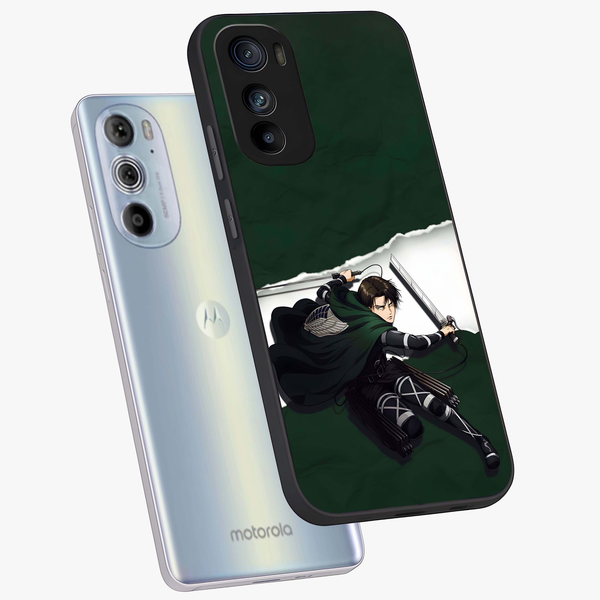 Emerald War Vanguard Glass Case displayed in angled mockup highlighting intense battle inspired design with emerald tone aesthetic.