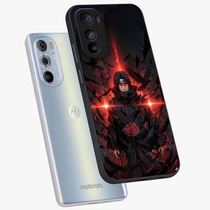 Focused Blade Discipline Glass Case displayed in angled mockup highlighting clean minimal text artwork with modern aesthetic style.