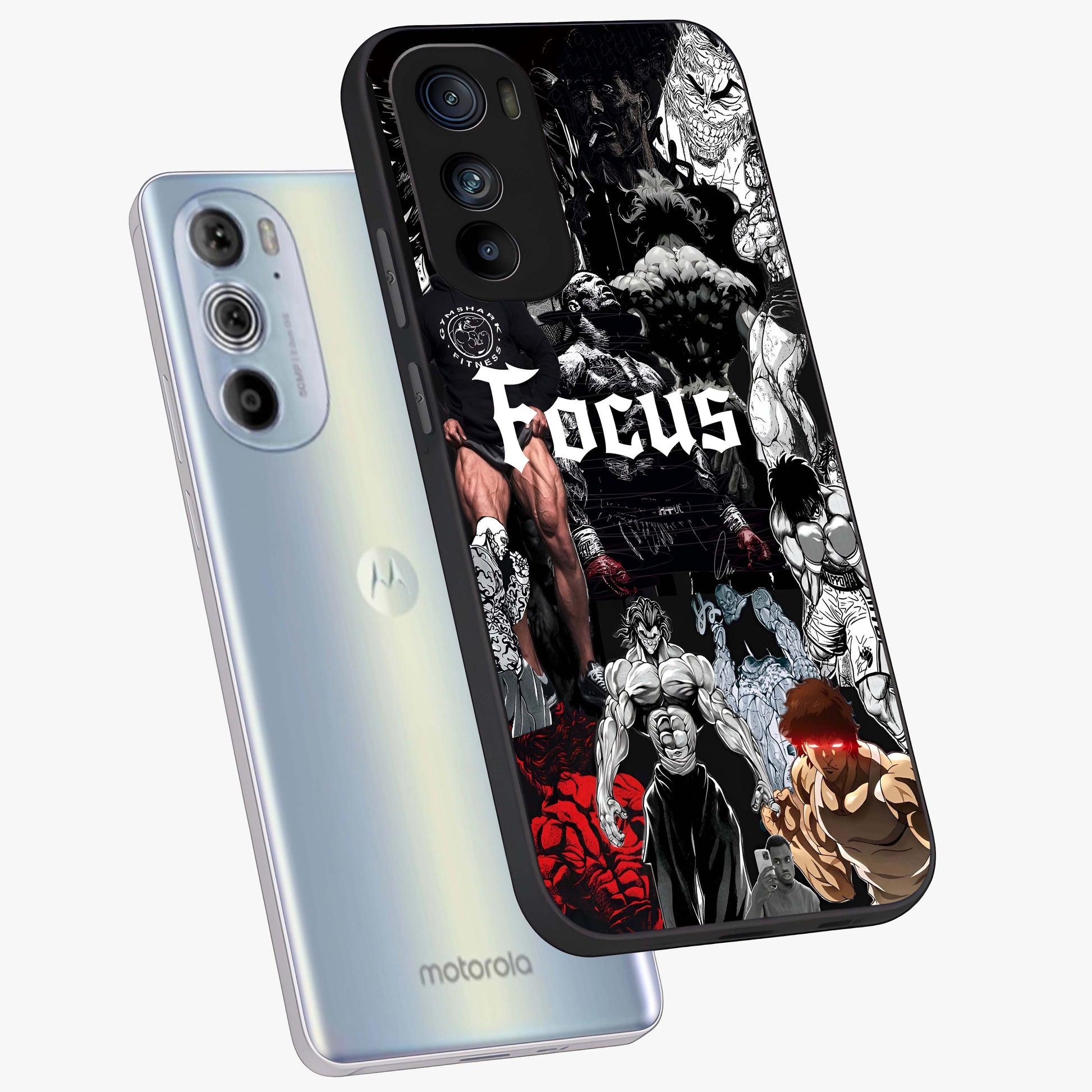 Relentless Power Focus Glass Case displayed in angled mockup highlighting bold statement design with modern aesthetic style.
