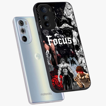 Relentless Power Focus Glass Case displayed in angled mockup highlighting bold statement design with modern aesthetic style.