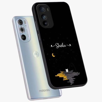 Silent Night Row Glass Case displayed in angled mockup highlighting peaceful evening design with dreamy night aesthetic.