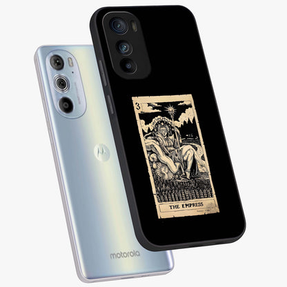 The Empress Glass Case displayed in angled mockup highlighting elegant royal design with majestic aesthetic style.
