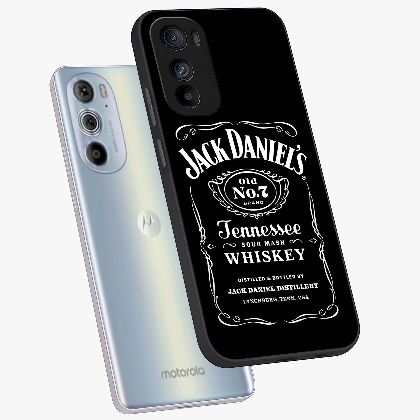 Vintage Whiskey Heritage Glass Case displayed in angled mockup highlighting retro beverage themed design with heritage aesthetic.