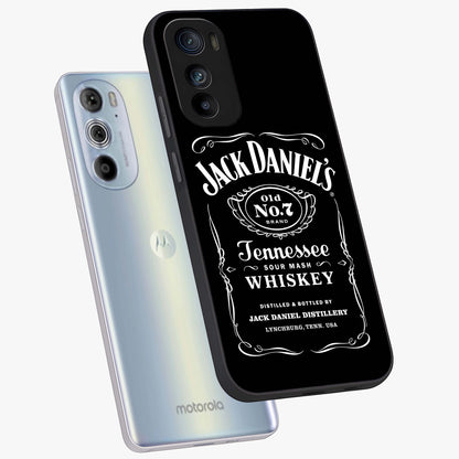 Vintage Whiskey Heritage Glass Case displayed in angled mockup highlighting retro beverage themed design with heritage aesthetic.