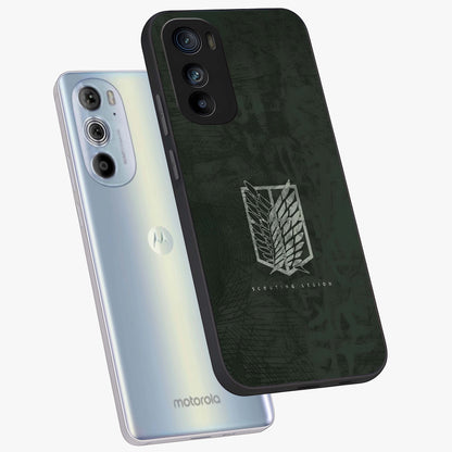 Wings Of Freedom Glass Case displayed in angled mockup highlighting graceful wing design with inspirational aesthetic.