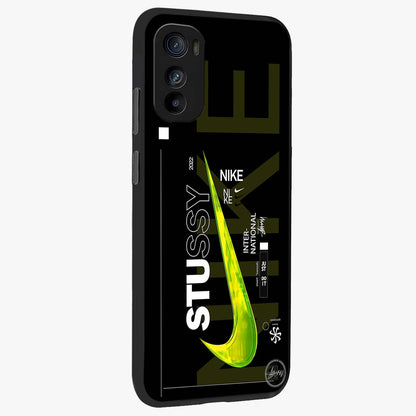 Neon Street Edition Glass Case upright view showcasing colorful neon artwork with modern street culture theme.