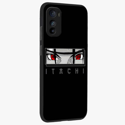 Scarlet Gaze Dominance Glass Case upright view showcasing powerful dramatic artwork with dominant artistic theme.