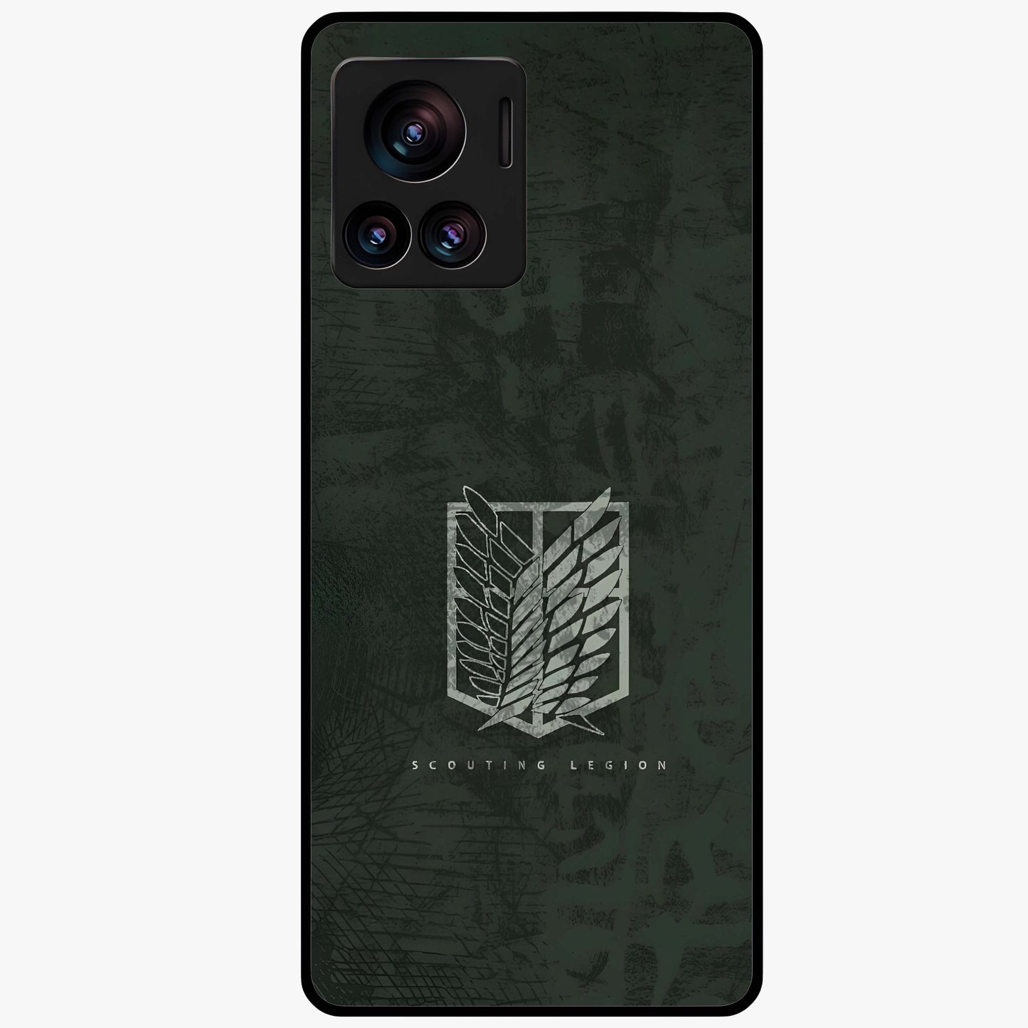 Wings Of Freedom Glass Case showing flat back view with symbolic wings artwork and glossy glass finish.