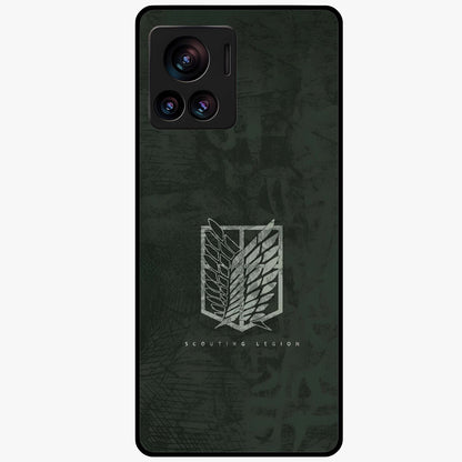 Wings Of Freedom Glass Case showing flat back view with symbolic wings artwork and glossy glass finish.