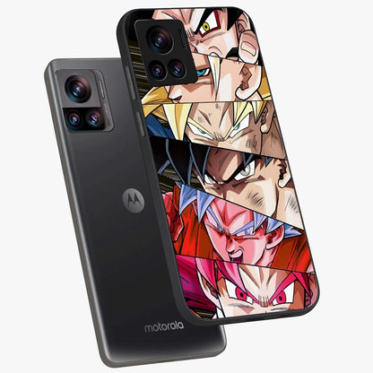 Anime Character Glass Case displayed in angled mockup highlighting colorful anime character illustration.