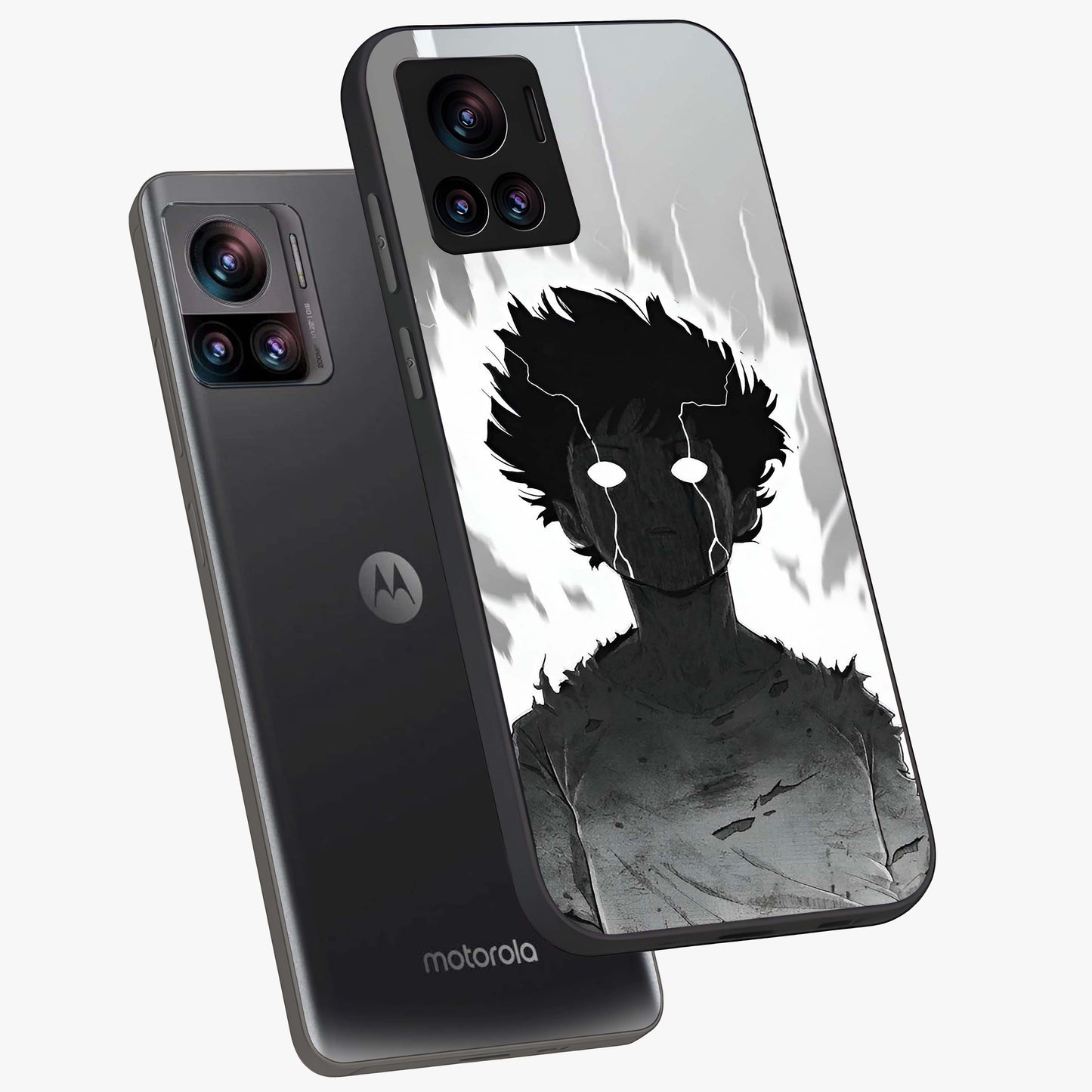 Awakened Inner Rage Glass Case displayed in angled mockup highlighting powerful graphic design and bold artistic theme.