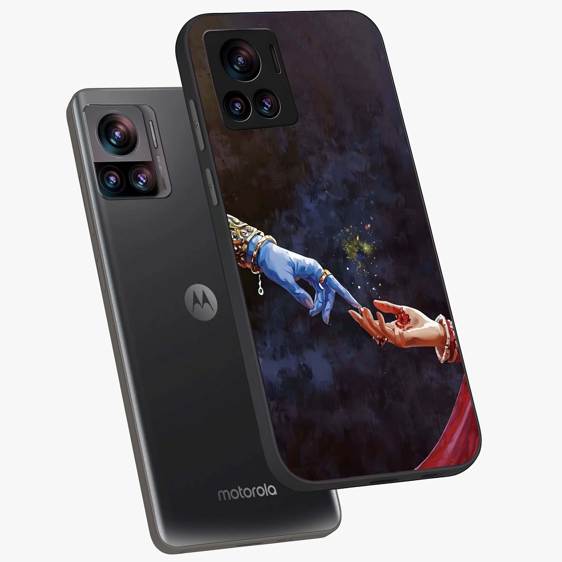 Divine Touch Eternal Glass Case displayed in angled mockup highlighting elegant divine inspired design with calm aesthetic style.