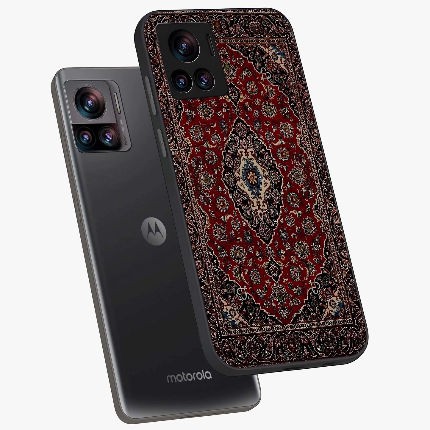 Heritage Carpet Royale Glass Case displayed in angled mockup highlighting intricate royal carpet design with heritage aesthetic.